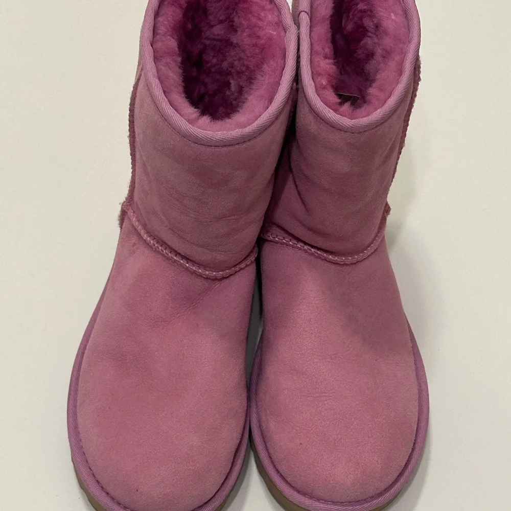 UGG Pink Shearling Winter Boots - Picture 4 of 6
